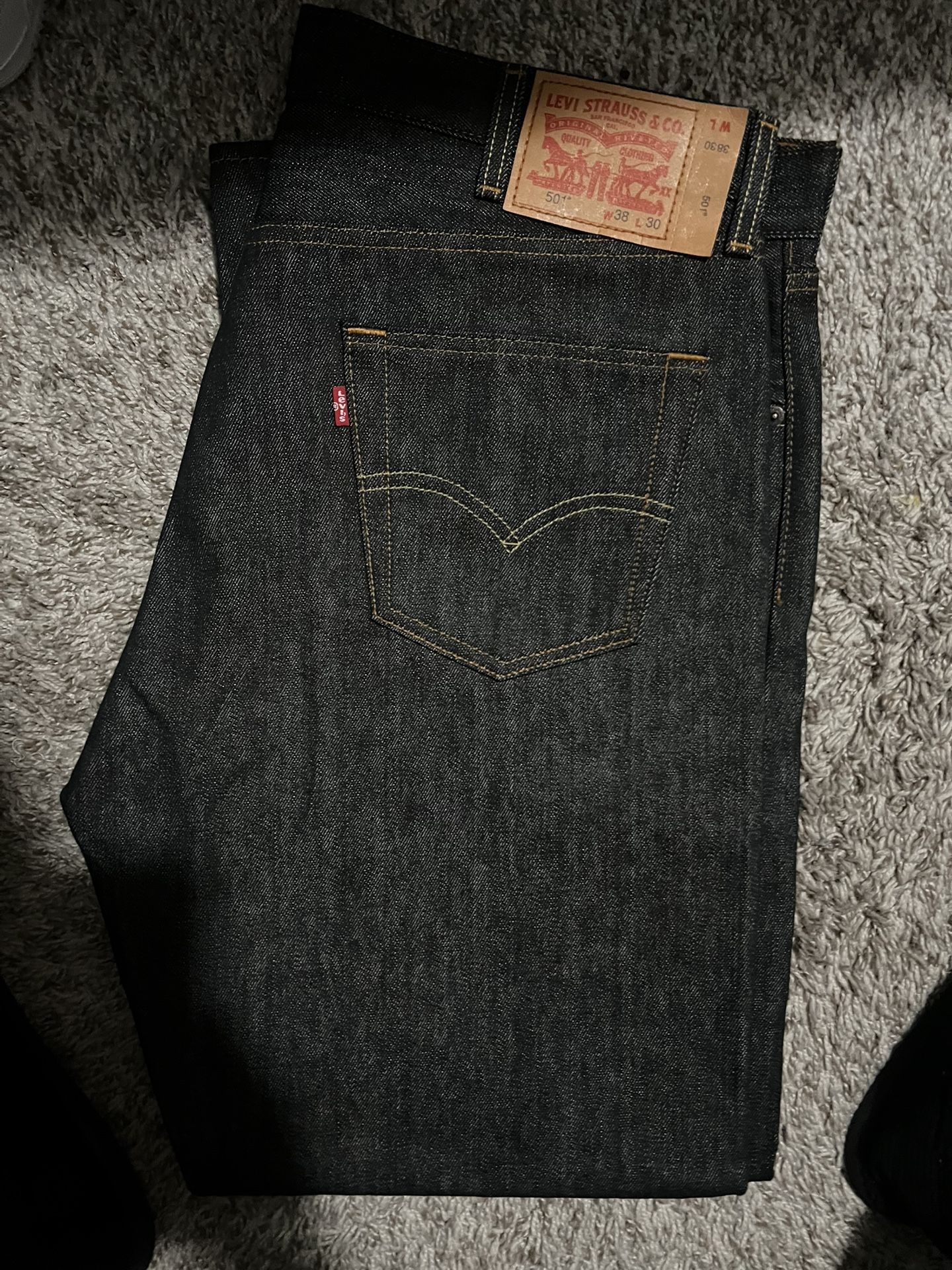 Charcoal Levi 501s
