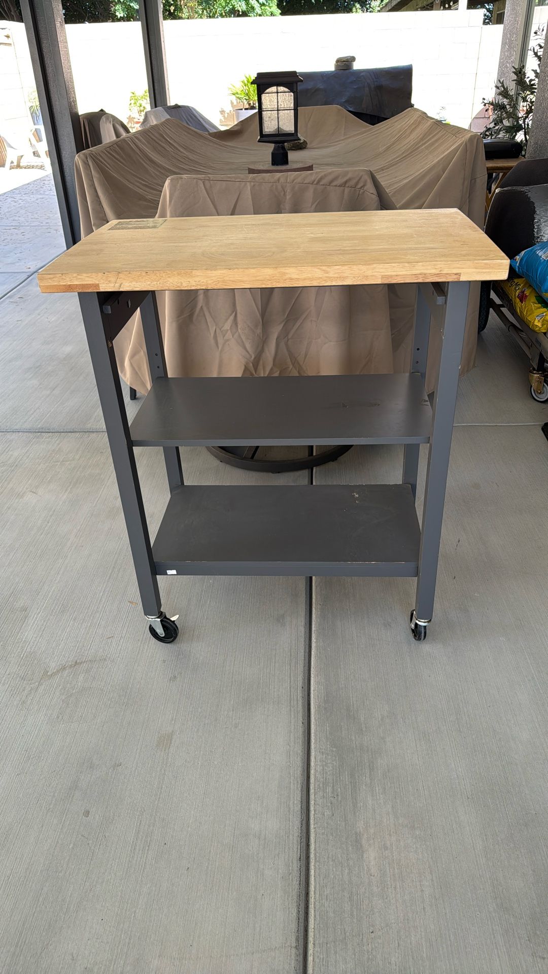 Two Shelf Roller Cart