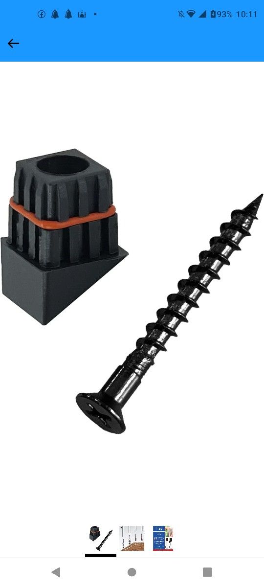 Myard 'O' Seal Patented Baluster Connectors with Screws for Deck Railing Handrail Patio Fence