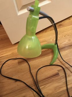 Green IKEA desk night lamp light stand lighting