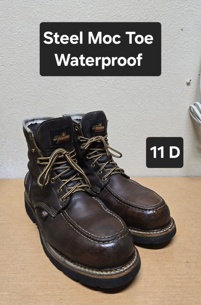 Thorogood Work Boot Size 11 D STEEL MOC TOE