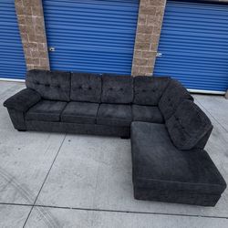 Ashley home furniture dark grey sectional sofa couch