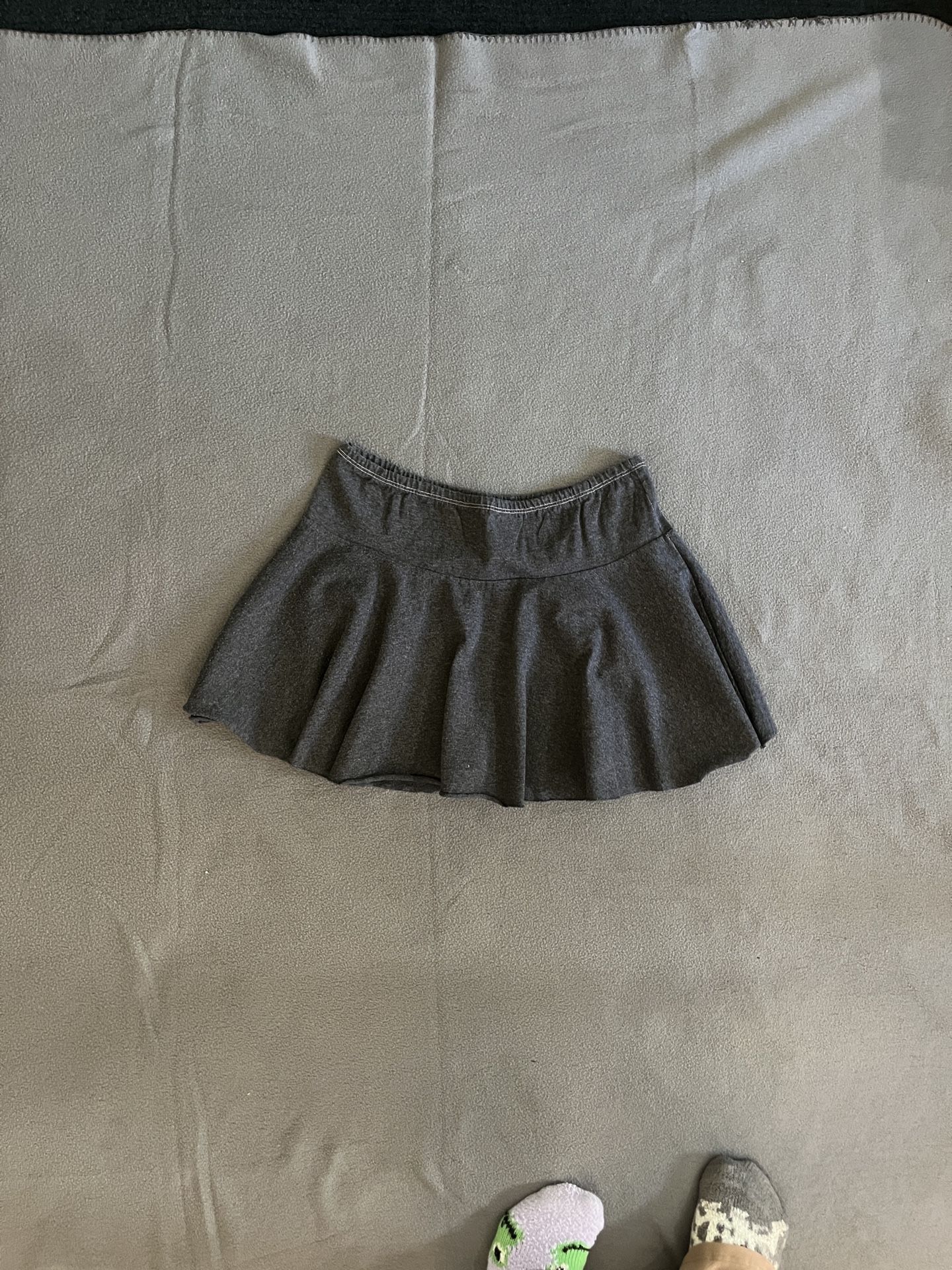 Gray Vintage American Apparel Circle Mini Skirt 