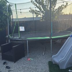 Trampoline Slide Set