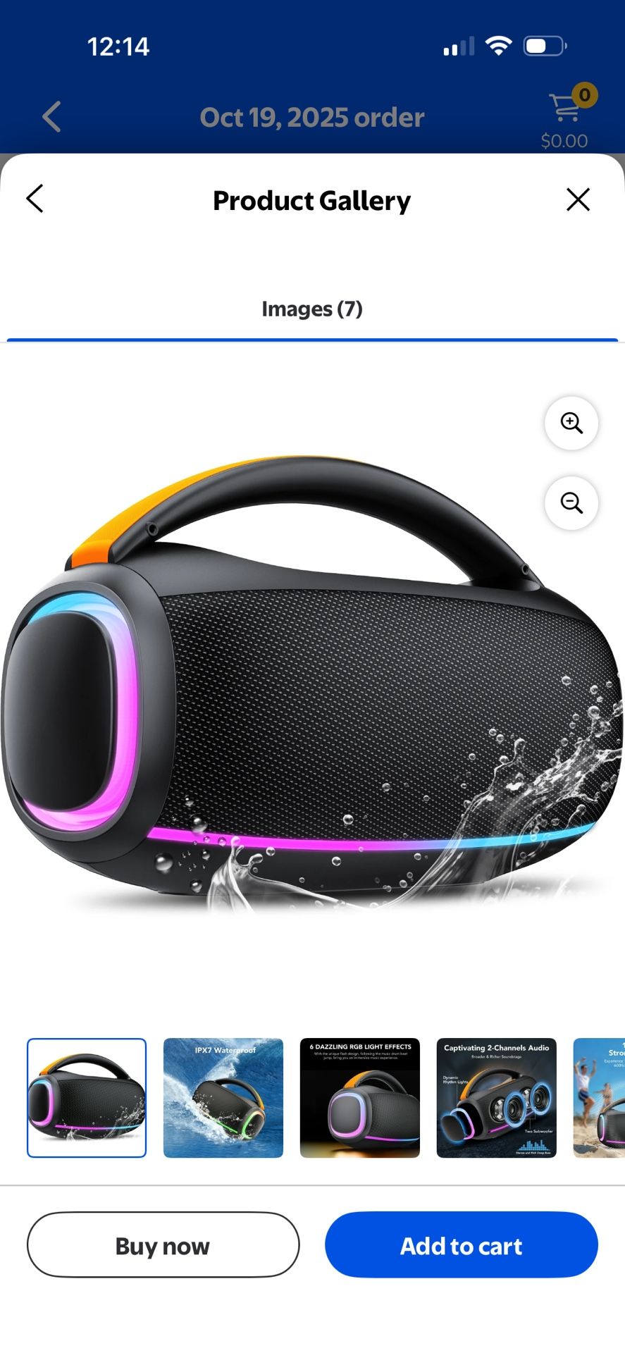 Outdoor Bluetooth Speaker, 80W Loud Speaker with Bass, Speakers Bluetooth Wireless with 24H Long Battery Life, IPX7 Waterproof, Speakers for Pool Beac