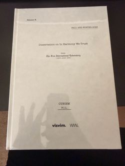 Visvim WMV Fall/Winter 2026 Lookbook Dissertation Book & Visual Appendix