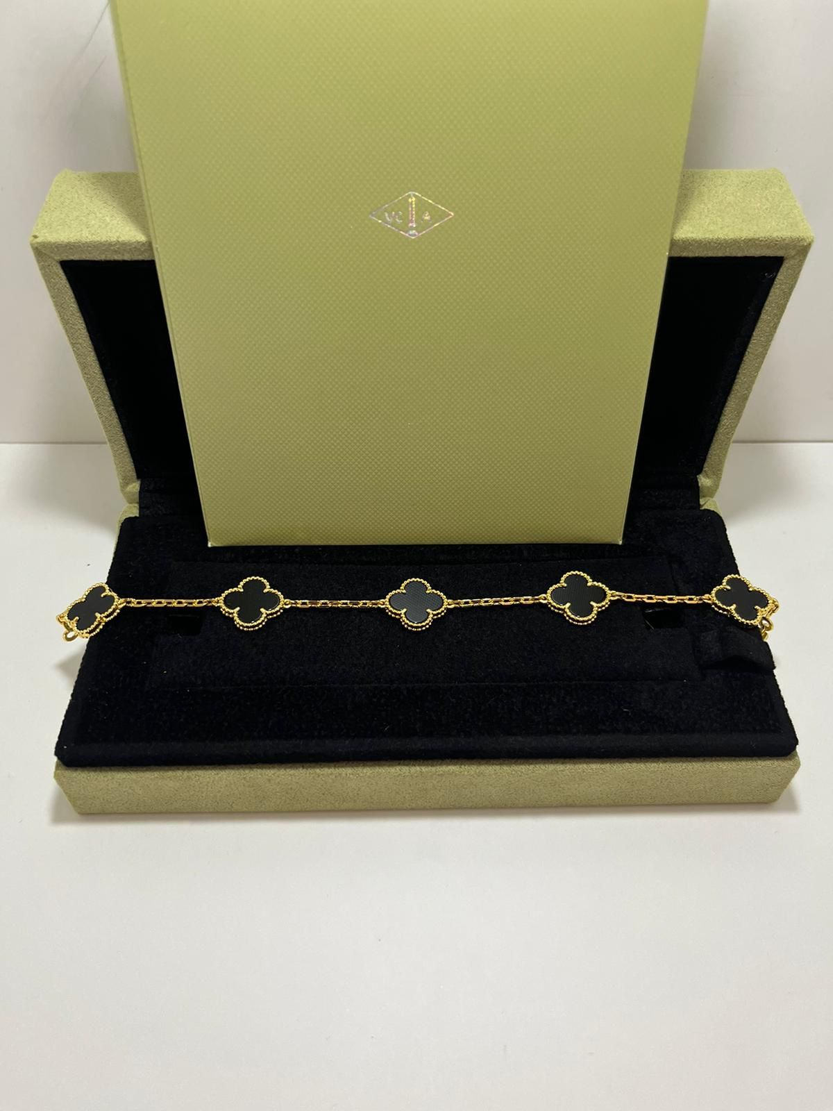 Vca Clover Bracelets 18k Gold Filled Box Included 