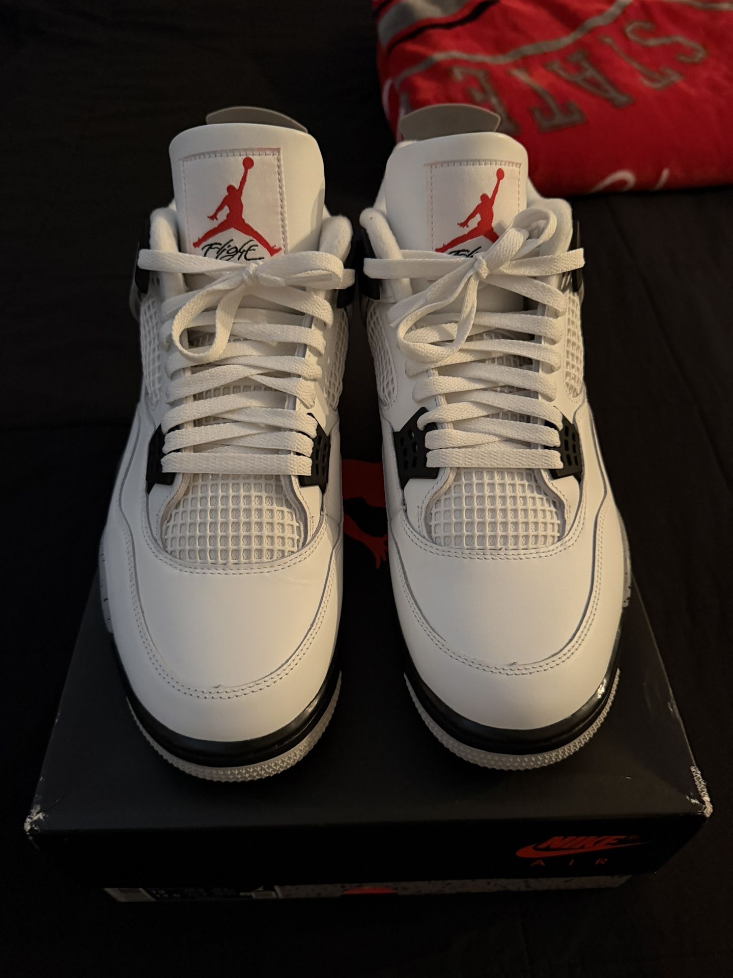 Air Jordan 4 White Cement Size 13