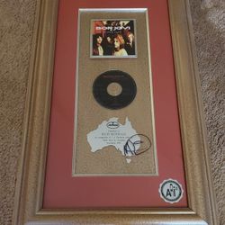 Bon Jovi  Platinum Record Award Presented To Bassist Hugh McDonald