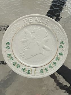 BELLEEK Peace Plate