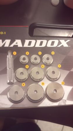 Maddox bearing race and seal driver set (9) piece