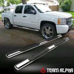 Chevy Silverado 1999-2013 Crew Cab Chrome Oval Side Step