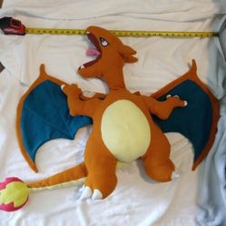 Vintage Charizard Plush Stuffed Animal Pokemon