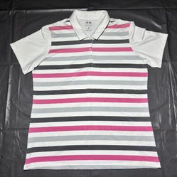 Adidas Puremotion Golf Multicolor Striped Polo Shirt Men’s Size XL