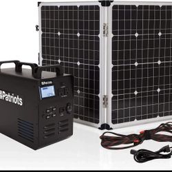 Generator, Solar With 2 Panels