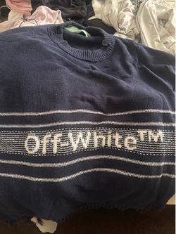 off white knitted sweater used