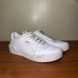 Women’s Puma x Hello Kitty All White Sneaker Shoe Low Size 9 Pre Owned