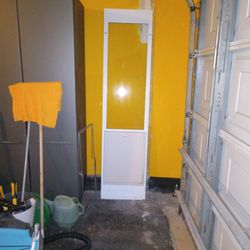 White Aluminum Sliding Insert Doggie Door