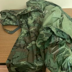 Vintage USA Made 1970s Camo GORE-TEX Hooded Parka Medium Raven US ARMY hunting