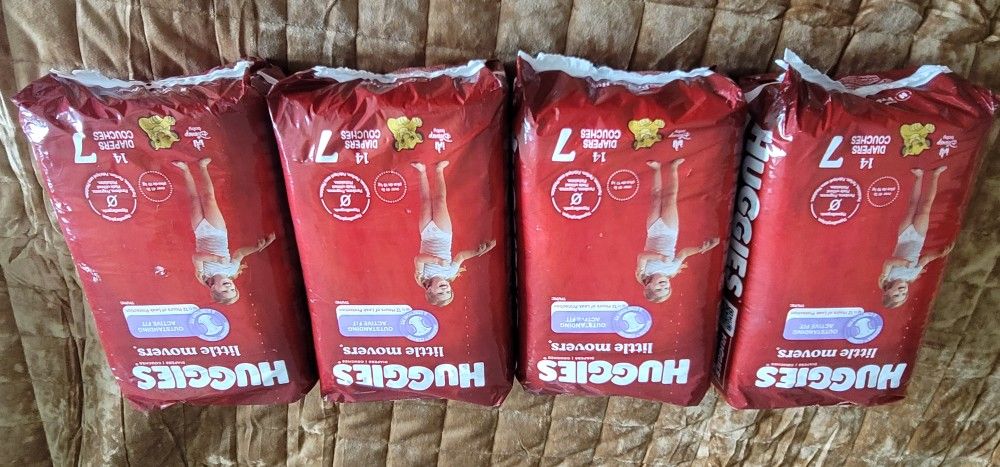 NEW SEALED Huggies Little Movers Diapers - Size 7 -
14ct
