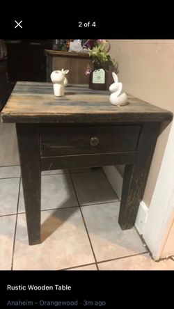 Rustic solid wood table