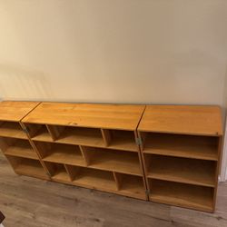 Birch Shelving On Casters