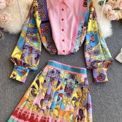 Skirt And Shirt Set