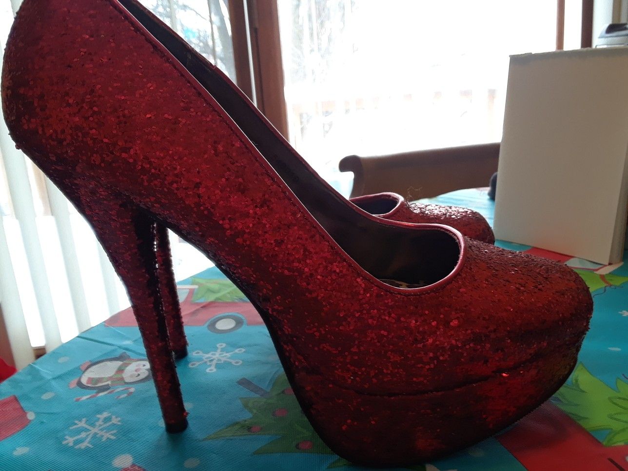 New, Red, Womens Stiletto Heels!!! Wow!!