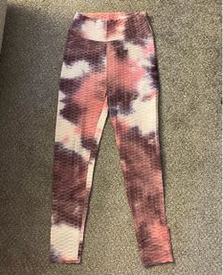Tie-Dye Textured High-Waist Leggings
