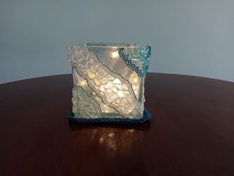 Handmade Deco Beach Glass Vase