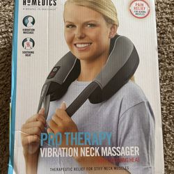 NEW Homedics Pro Therapy Vibration Neck Massager with Heat 