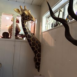 One of a kind, giraffe wall art beautiful, one of a kind giraffe for hanging on wall