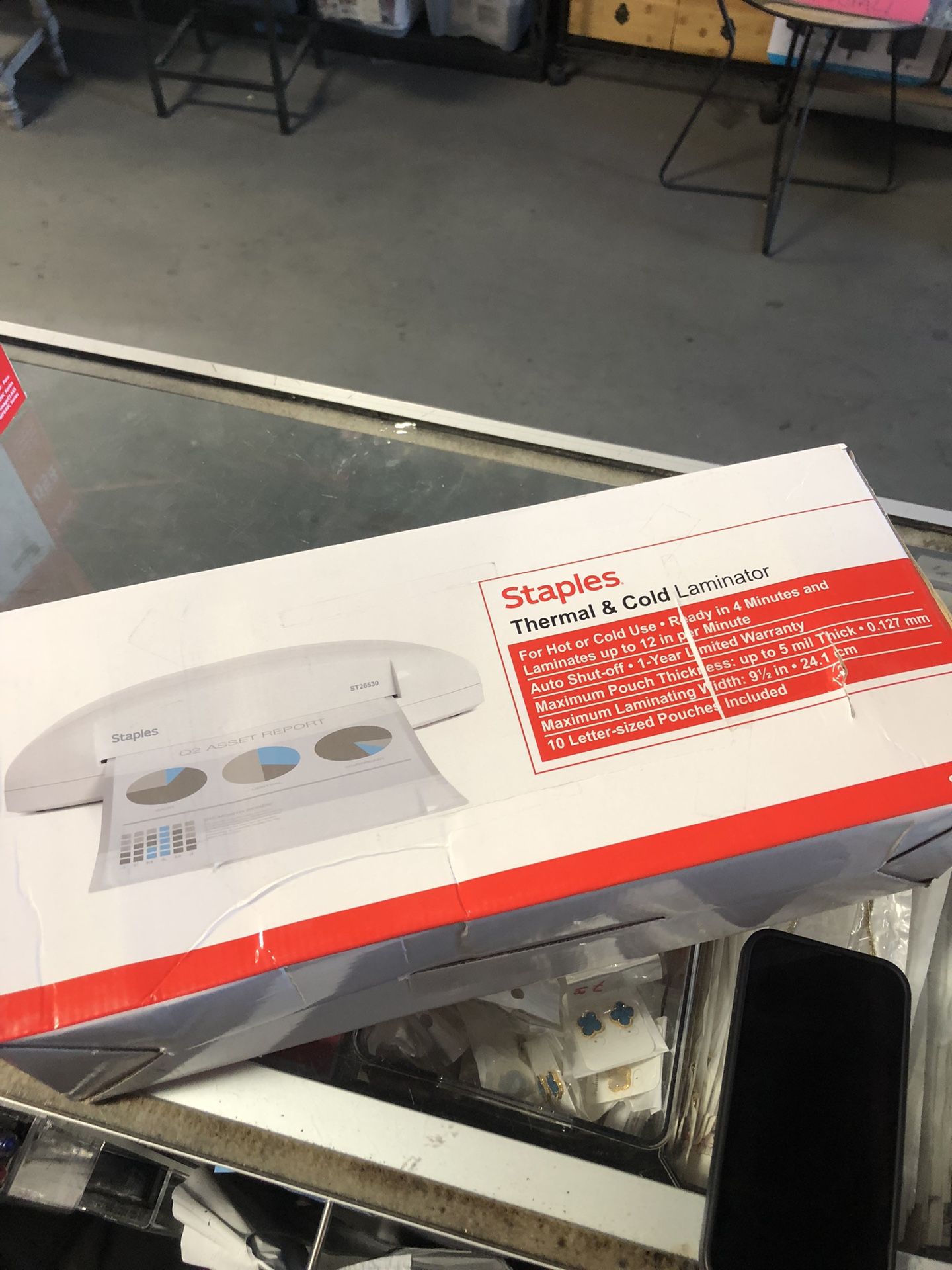 Staples 1171104 9.5-Inch Thermal & Cold Laminating Machine