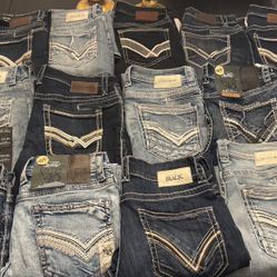 Mens NWOT 32 Buckle Black Jeans 