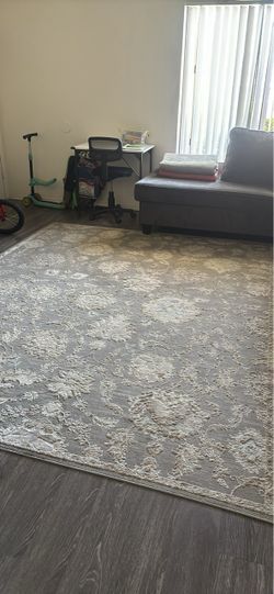 Large floral carpet
