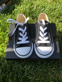 Brand new black toddler converse
