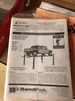 Bendpak 9-x lift