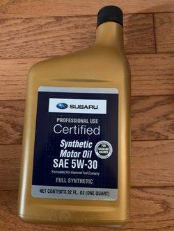Genuine SUBARU Oil 9 Qts Synthetic 5W30 New Sealed