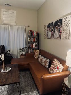 Wayfair Sectional + Futon  (Vegan Leather)