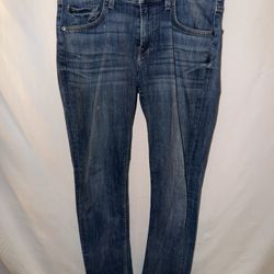 Mens size 32 7 for all mankind dark denim straight leg jeans 