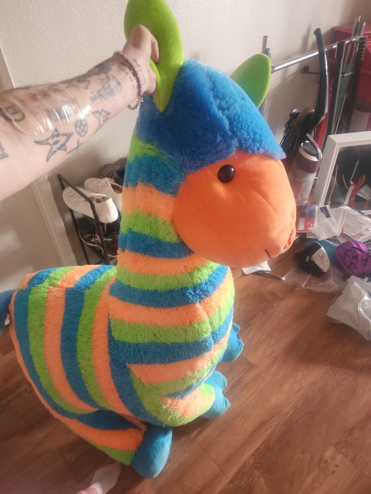 giant stuffed llama tag still on mint condition