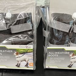All Weather Dog Boots Small Size 2 For $15