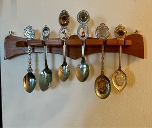 Six vintage mini spoons collection