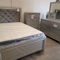 Queen Bed Frame /New/Financing Available 
