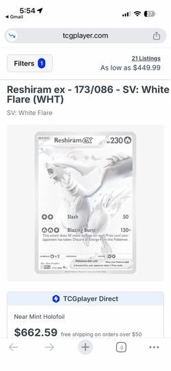 Reshi white card
