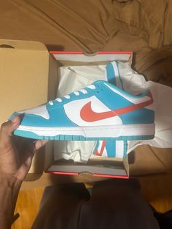 Nike Dunk Low Blue Orange White Sneakers