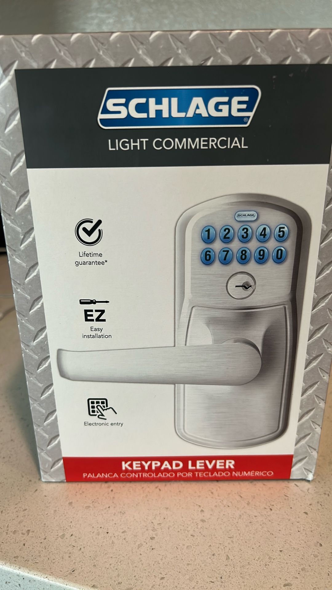 Schlage light commercial keypad lever door Lock