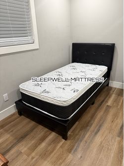 New twin bed frame with Matress