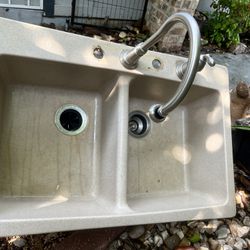 Diamond Duel Composite Granite  Sink And Garbage Disposal SINK