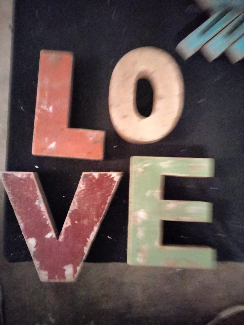 Rustic Wooden Letters From Hobby Lobby